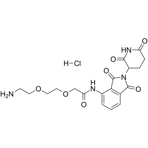 Thalidomide-amido-<em>PEG</em>2-NH2 hydrochloride