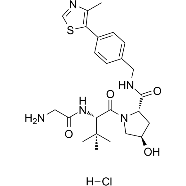 (S,R,S)-AHPC-C1-NH2 hydrochloride Chemical Structure
