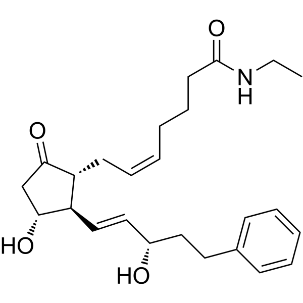 17-Phenyl trinor prostaglandin E2 ethyl amide Chemical Structure