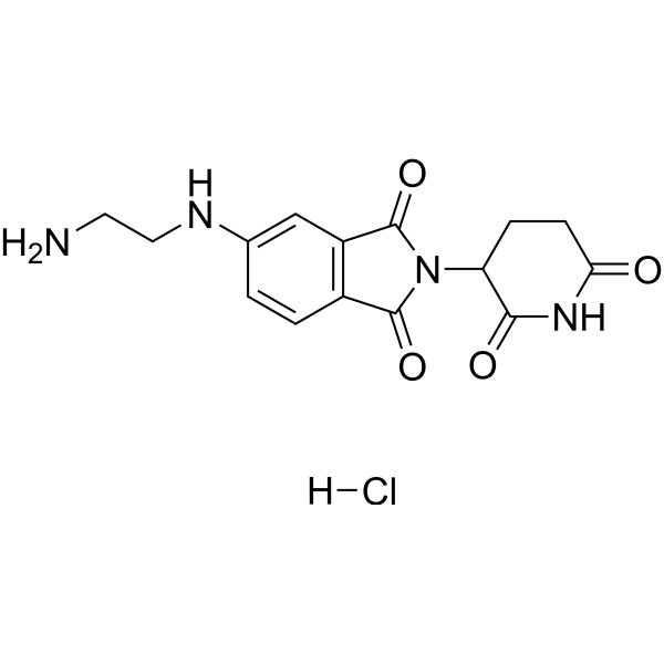 Pomalidomide-5-C2-NH2 hydrochloride Chemical Structure