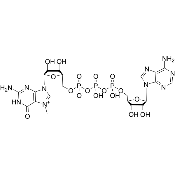 N7-Methyl-guanosine-<em>5</em>'-triphosphate-<em>5</em>'-<em>adenosine</em>