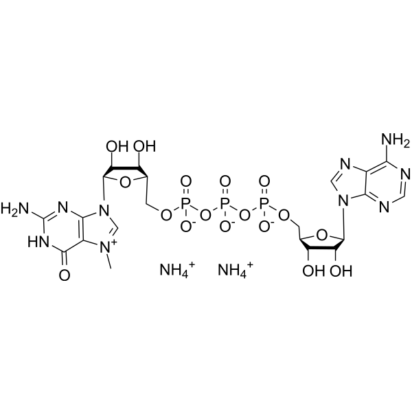 <em>N</em>7-Methyl-guanosine-<em>5</em>'-triphosphate-<em>5</em>'-adenosine diammonium
