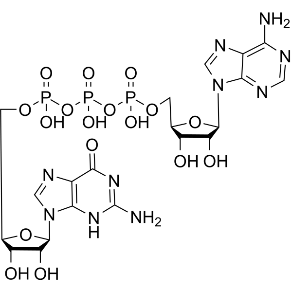 Guanosine <em>5</em>'-triphosphate-<em>5</em>'-<em>adenosine</em>