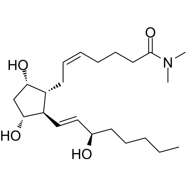 Prostaglandin F2α dimethyl amide Chemical Structure