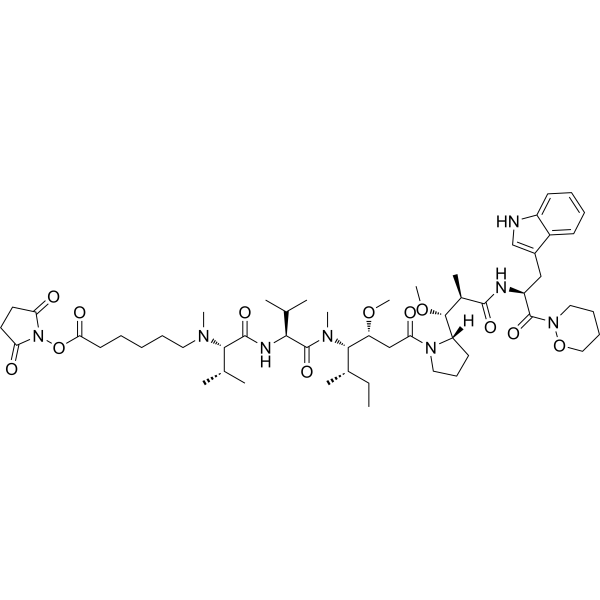 NHS-Modified MMAF Chemical Structure