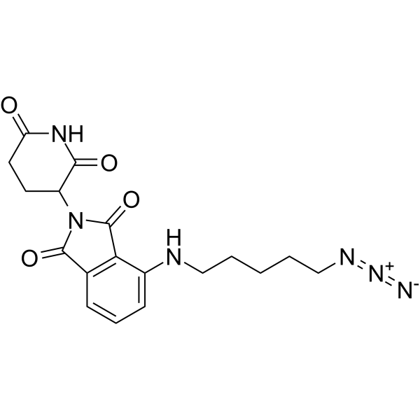 Pomalidomide-C5-azide Chemical Structure