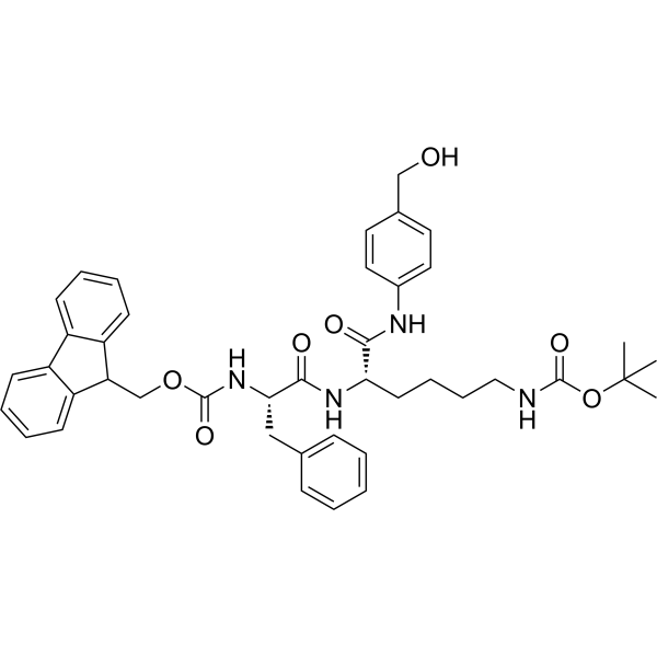 Fmoc-Phe-Lys(Boc)-PAB Chemical Structure