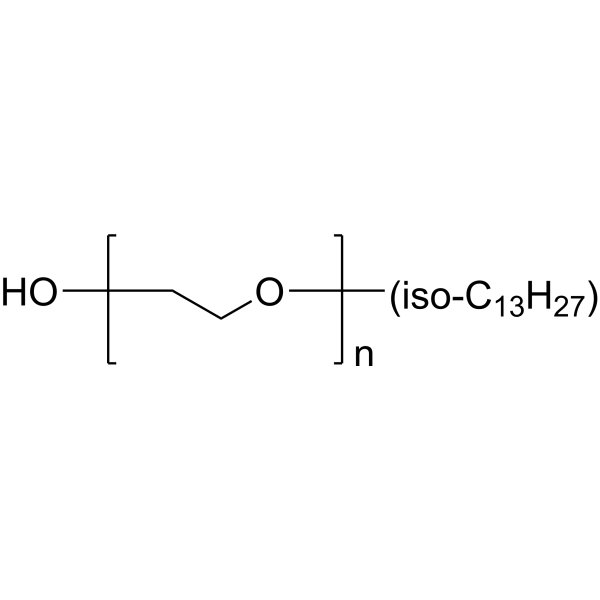 Polyethylene glycol monoisotridecyl ether Chemical Structure