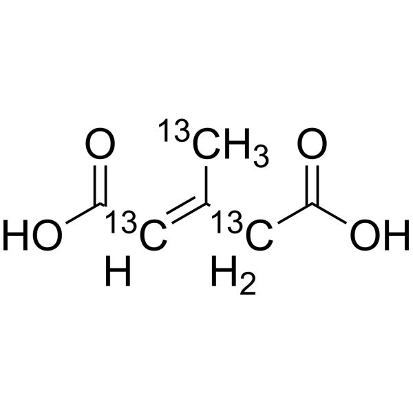 3-Methylglutaconic acid-<sup>13</sup>C<sub>3</sub> Chemical Structure