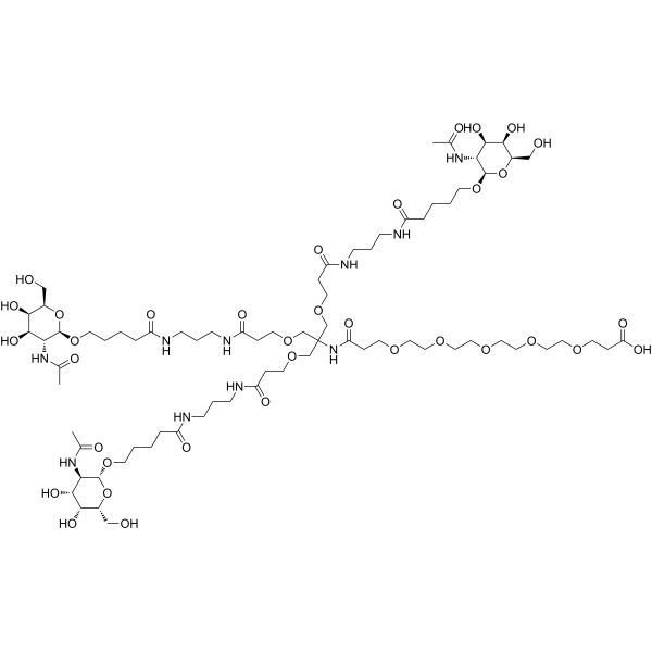 tri-GalNAc-COOH Chemical Structure