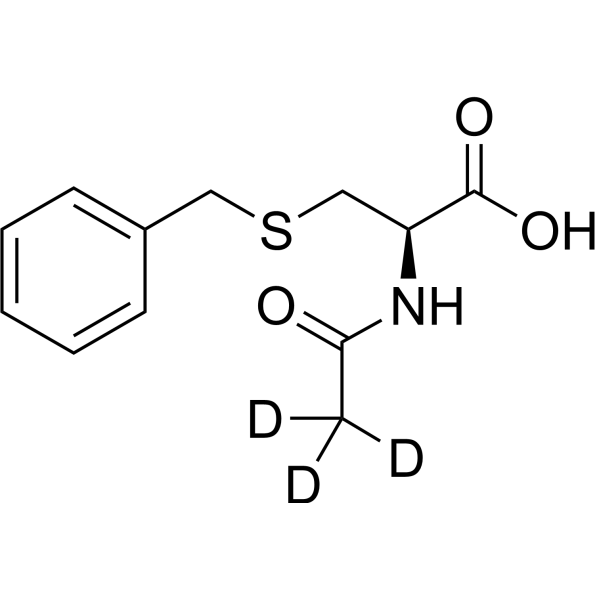 N-(Acetyl-d<sub>3</sub>)-S-benzyl-L-cysteine Chemical Structure