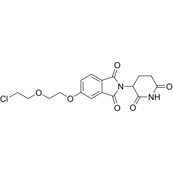 Thalidomide-5-PEG2-Cl Chemical Structure