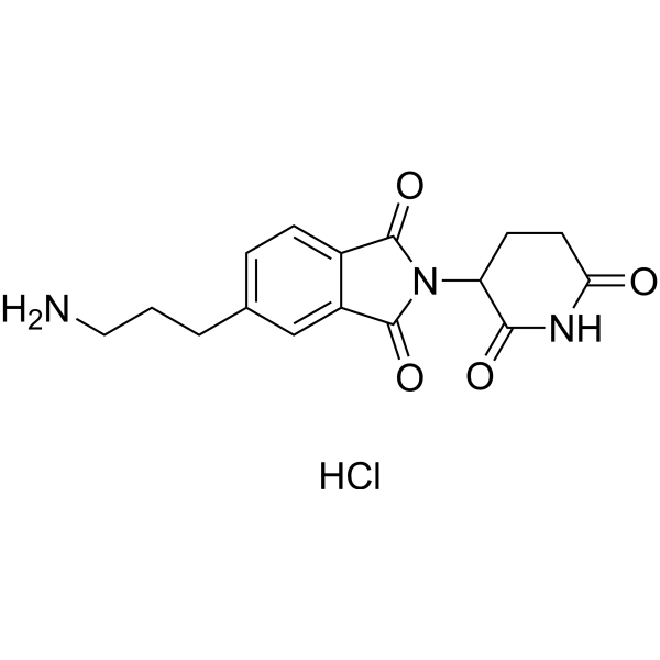 Thalidomide-4-C3-NH2 hydrochloride Chemical Structure