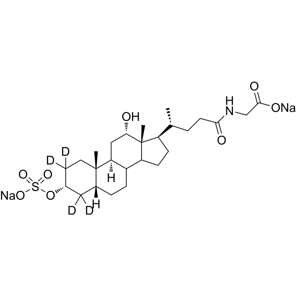 3-Sulfo-glycodeoxycholic acid-d4 <em>disodium</em>