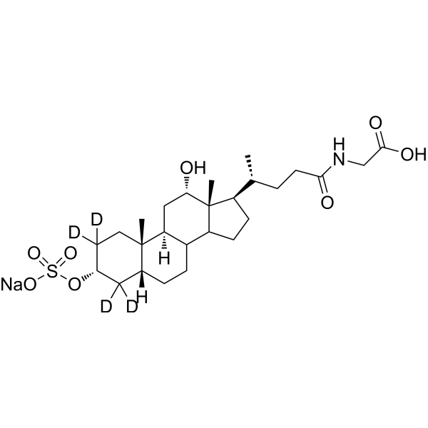 <em>3</em>-Sulfo-glycodeoxycholic acid-d4 sodium