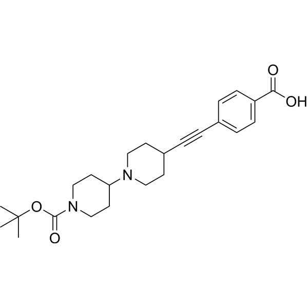 Boc-bipiperidine-ethynylbenzoic acid Chemical Structure