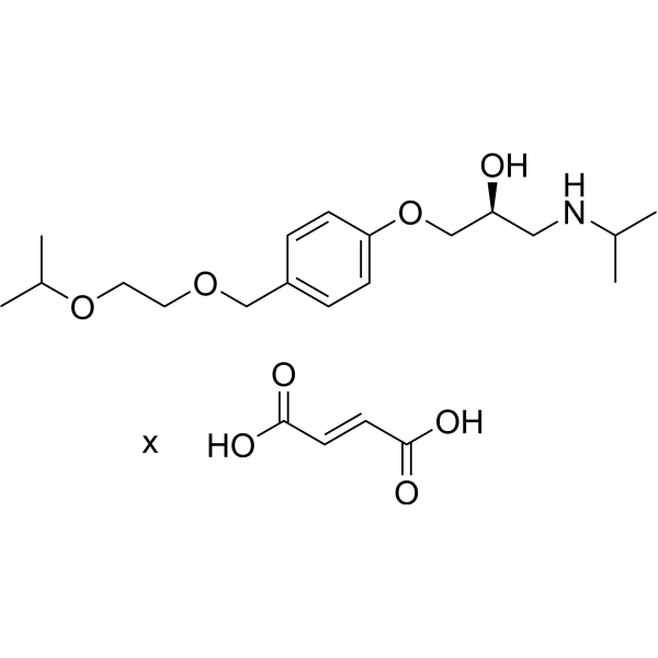 S(-)-Bisoprolol fumarate Chemical Structure