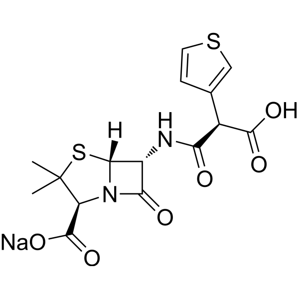 Ticarcillin monosodium Chemical Structure