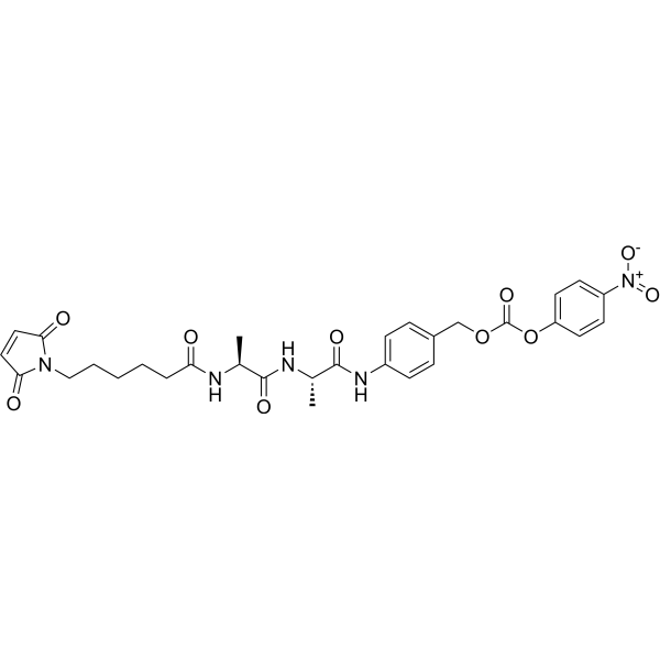 Mal-Ala-Ala-PAB-PNP Chemical Structure