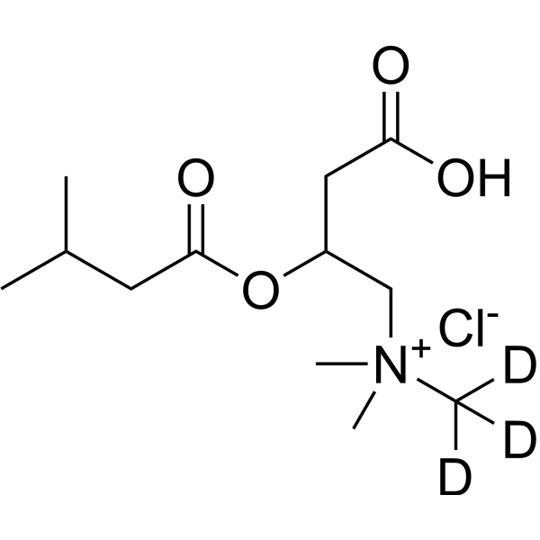 Isovaleryl-DL-carnitine-d<sub>3</sub> chloride Chemical Structure