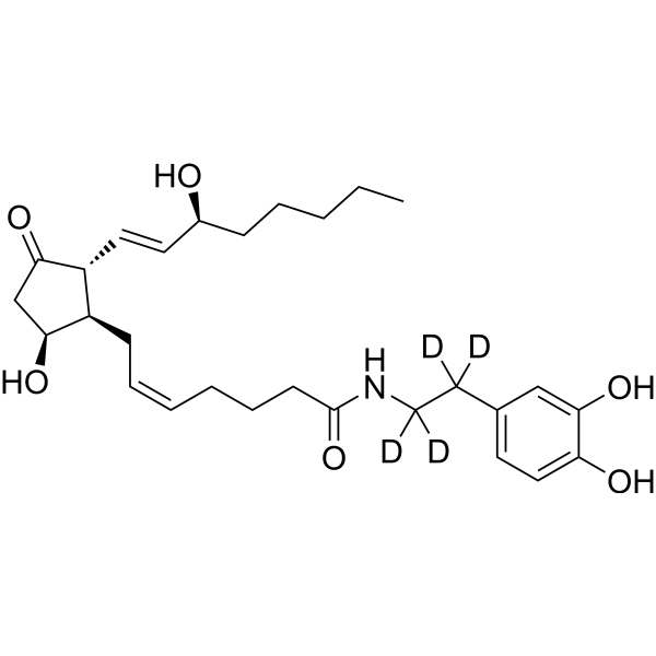 Prostaglandin D2 Dopamine-d<sub>4</sub> Chemical Structure