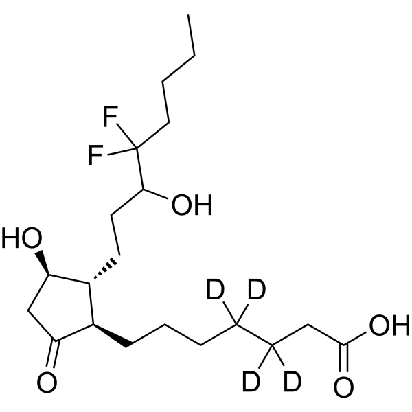13,14-Dihydro-15(R,S)-hydroxy-16,16-difluoro Prostaglandin E1-d4