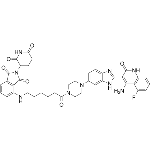 Pomalidomide-C5-Dovitinib Chemical Structure