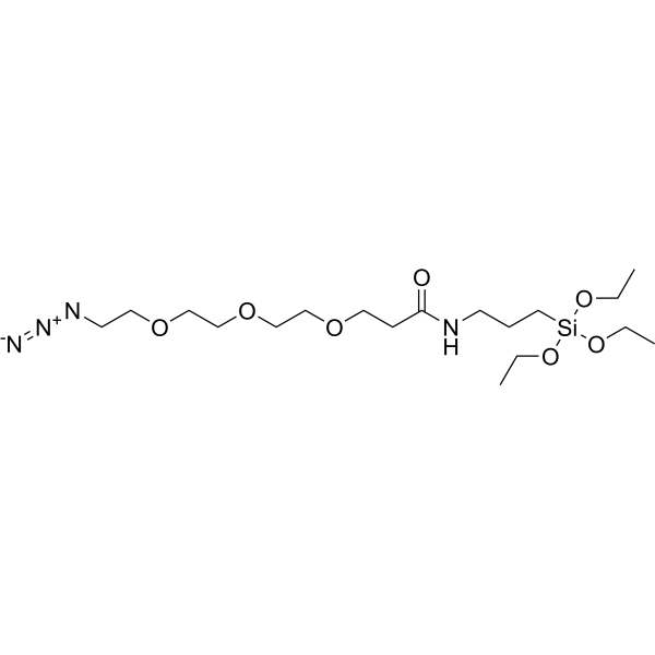 Azido-PEG3-amide-C3-triethoxysilane Chemical Structure