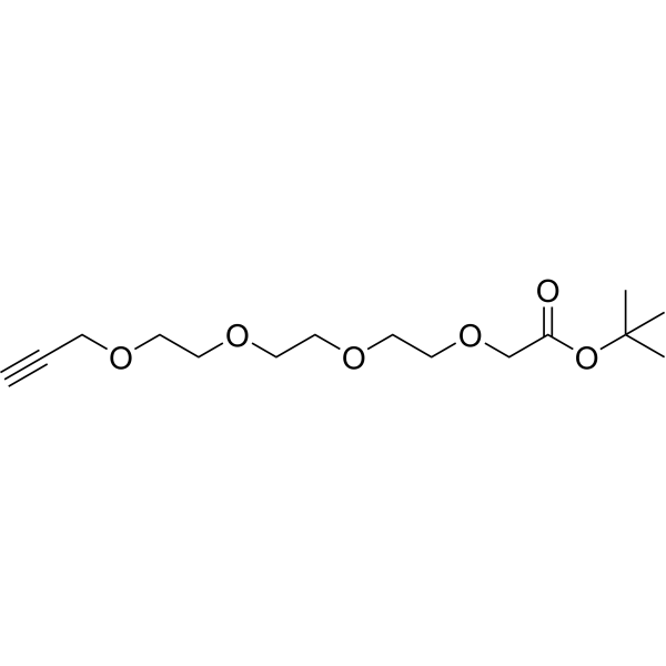 Propargyl-PEG3-OCH2-Boc Chemical Structure