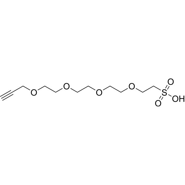Propargyl-PEG4-sulfonic acid Chemical Structure