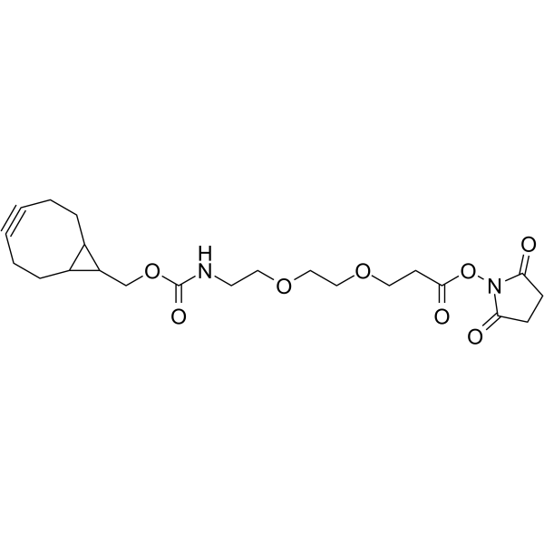 endo-BCN-PEG2-C2-NHS ester Chemical Structure