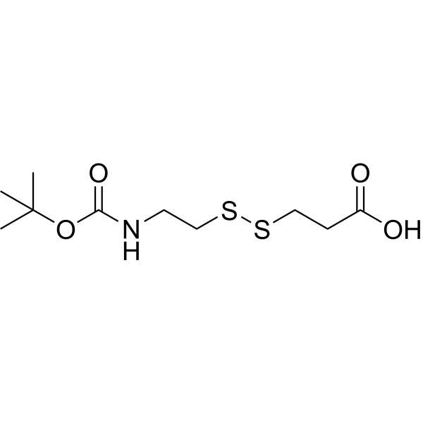 Boc-NH-ethyl-SS-propionic acid Chemical Structure