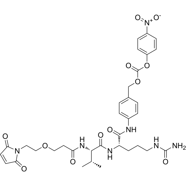 Mal-PEG1-Val-Cit-PAB-PNP Chemical Structure