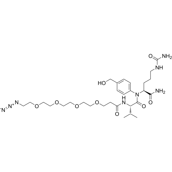 Azido-PEG4-Val-Cit-PAB-OH Chemical Structure
