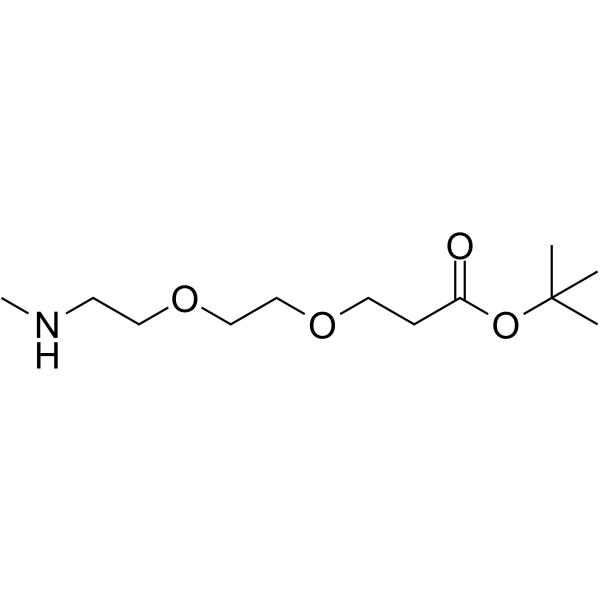 Methylamino-PEG2-Boc Chemical Structure