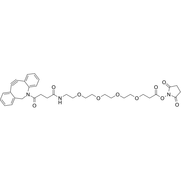 DBCO-PEG4-NHS ester Chemical Structure