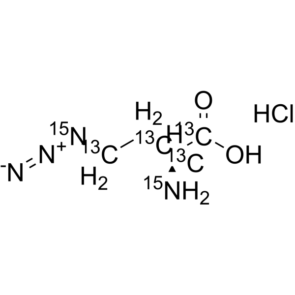 L-Azidohomoalanine-1,<em>2</em>,3,4-13C4 hydrochloride
