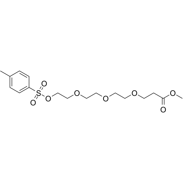 Tos-PEG3-C2-methyl ester Chemical Structure