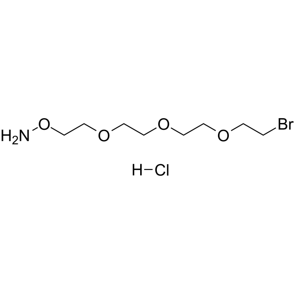 Aminooxy-PEG3-bromide hydrochloride Chemical Structure