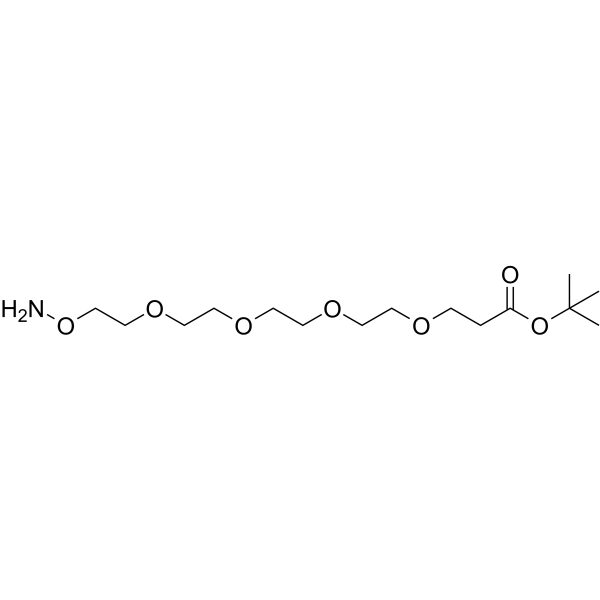 Aminooxy-PEG4-C2-Boc Chemical Structure