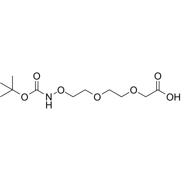 Boc-Aminooxy-PEG2-CH2COOH Chemical Structure