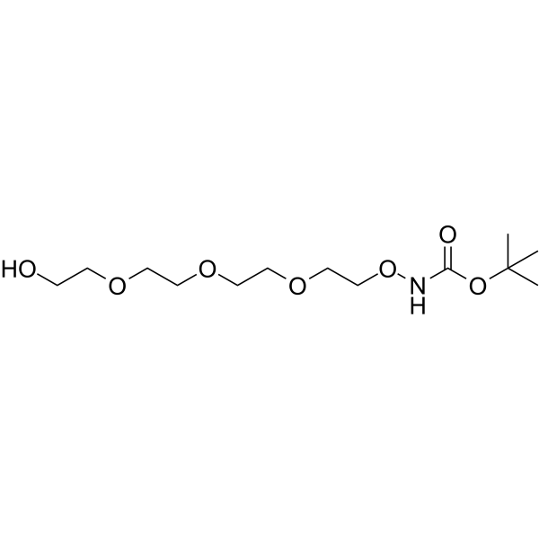 Boc-Aminoxy-PEG4-OH Chemical Structure