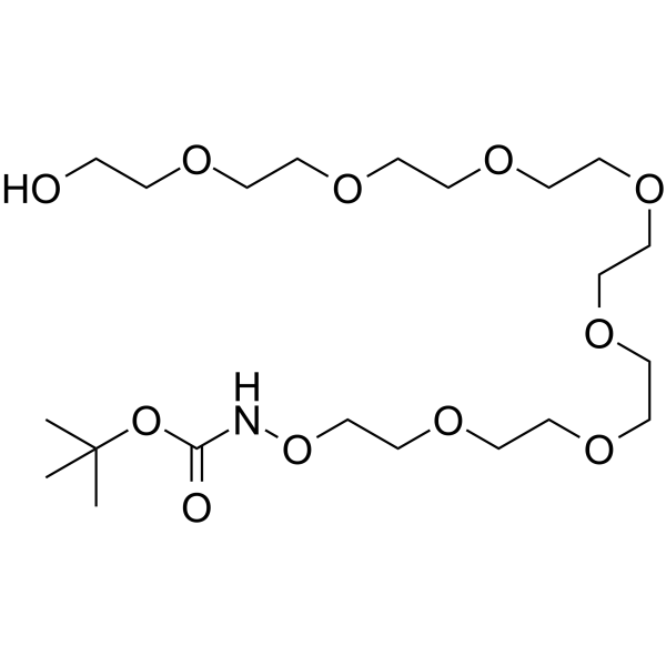 t-Boc-Aminooxy-PEG8-alcohol Chemical Structure