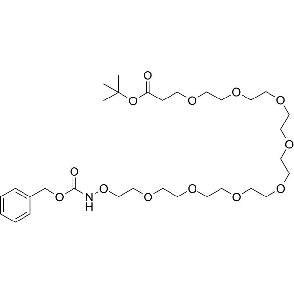 Cbz-aminooxy-PEG8-Boc Chemical Structure