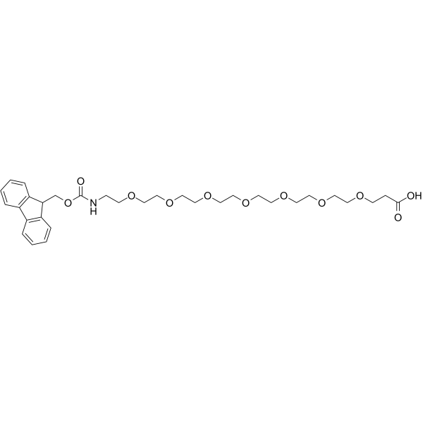 Fmoc-N-PEG7-acid Chemical Structure