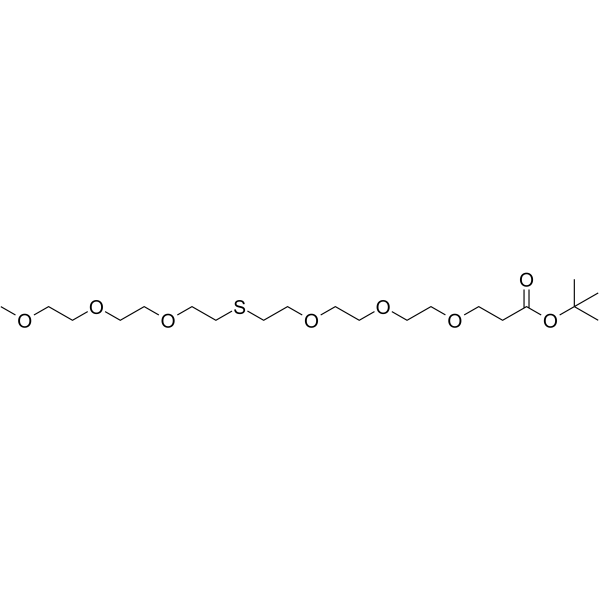 m-PEG3-S-PEG3-Boc Chemical Structure