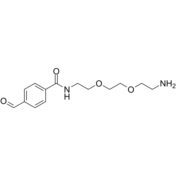 Ald-Ph-amido-<em>C2</em>-PEG<em>2</em>-amine