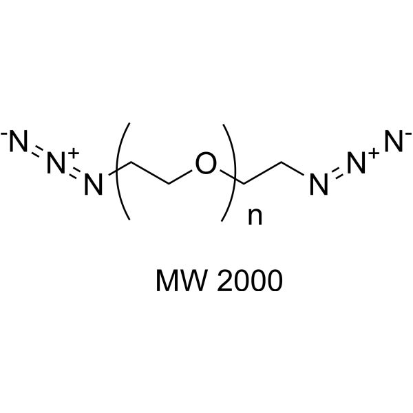 Azide-PEG-azide (MW 2000) Chemical Structure