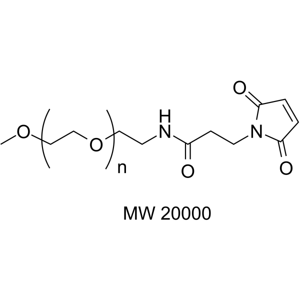 m-PEG-mal (MW 20000) Chemical Structure