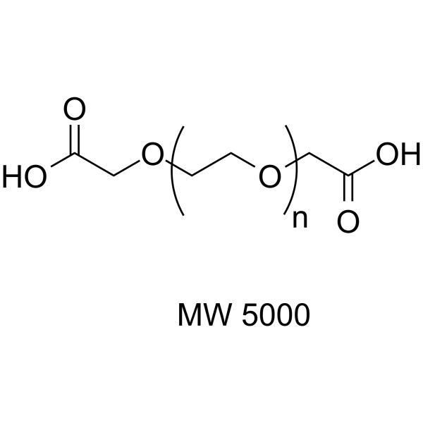 Carboxymethyl-PEG-Carboxymethyl (MW 5000) Chemical Structure